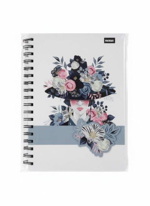 Kołozeszyt (kołonotatnik) B5 Flower 96k. 70g krata Beniamin (5115)