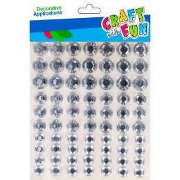 Kryształki Samoprzylepne Diament srebrne Craft With Fun (501436)