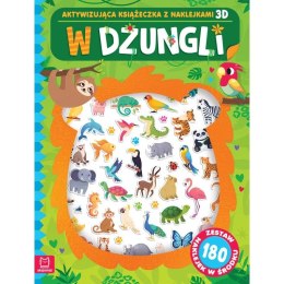 Książka dla dzieci W dżungli. Aktywizująca książeczka z naklejkami 3D. Aksjomat