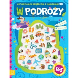 Książka dla dzieci W podróży. Aktywizująca książeczka z naklejkami 3D. Aksjomat