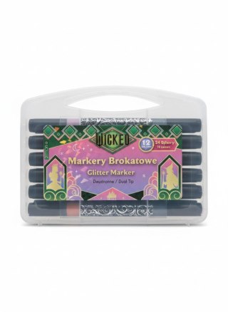 Marker specjalistyczny Wicket brokatowy wkład mix okrągła końcówka Rexus (0902)