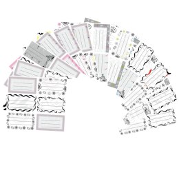 Naklejka (nalepka) monochrome na zeszyt op 25szt Ev-corp (2401)