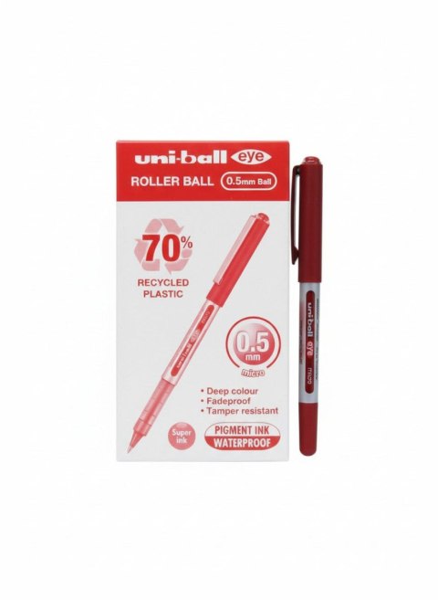 Pióro kulkowe czerwone wkład czerwone Uni (UB-150-10E)