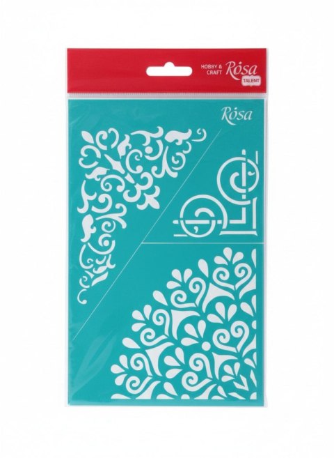 Szablon ornament roślinny Rosa (510)