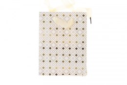 Torba prezentowa białe złote [mm:] 200x80x 150 (257017)