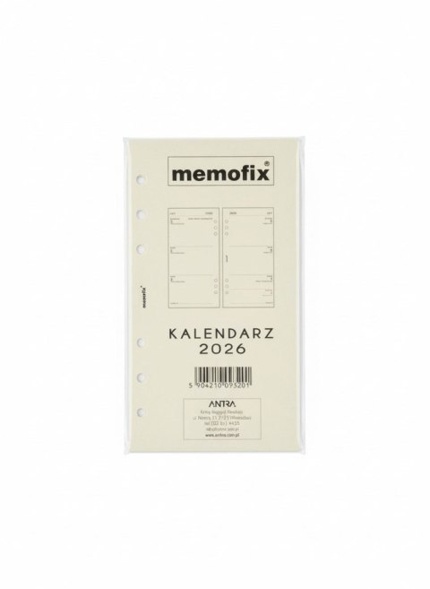 Wkład do organizera kalendarz B6 TDW Antra (2027)