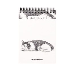 Blok artystyczny szkicownik kot A6 120g 60k Narcissus
