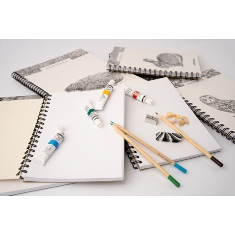 Blok artystyczny szkicownik królik B5 120g 60k Narcissus