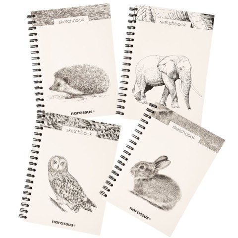 Blok artystyczny szkicownik królik B5 120g 60k Narcissus