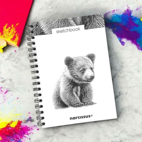 Blok artystyczny szkicownik niedziedź B5 120g 60k Narcissus