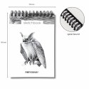 Blok artystyczny szkicownik nietoperz A6 60k Narcissus