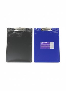 Deska z klipem (podkład do pisania) Steel & Style A4 niebieska Berlingo (299018)