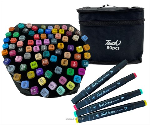 Flamaster zestaw w torbie 80 kol. Bemag (touch80)