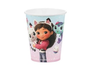 Kubek jednorazowy Koci Domek Gabi papier 250ml Partydeco (KPP103-EU1)