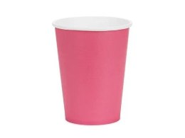 Kubek jednorazowy ciemny róż papier 250ml Partydeco (KPP90-006-EU1)