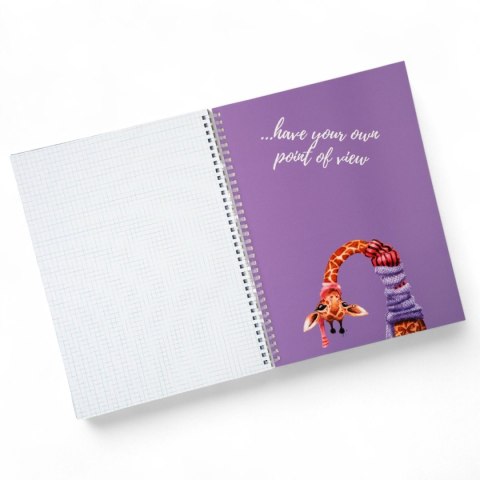 Notes (notatnik) zyrafa A4 80k. krata Narcissus