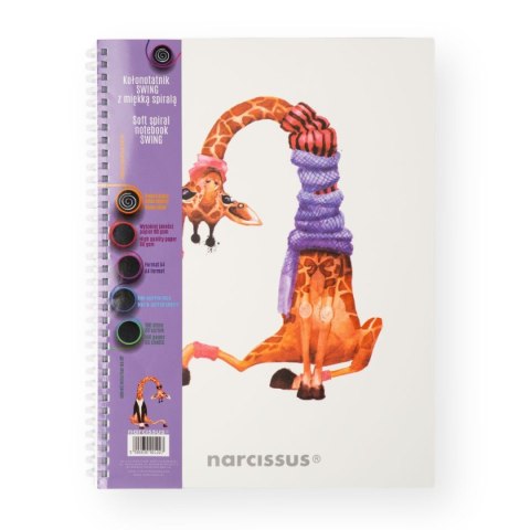 Notes (notatnik) zyrafa A4 80k. krata Narcissus