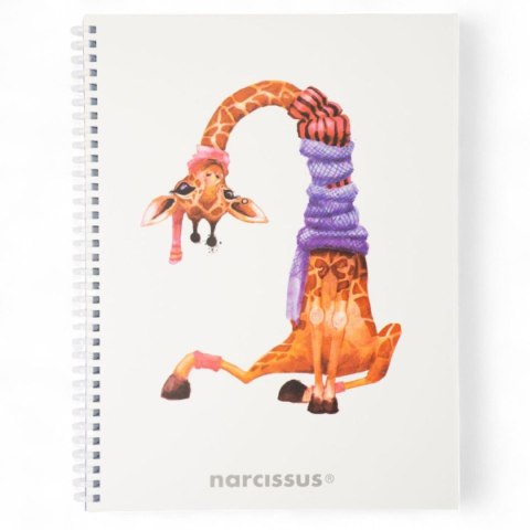 Notes (notatnik) zyrafa A4 80k. krata Narcissus