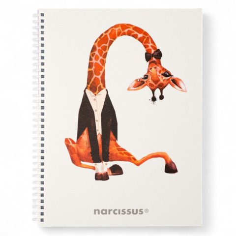 Notes (notatnik) zyrafa A4 80k. krata Narcissus
