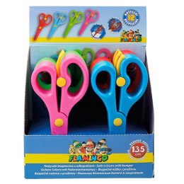 Nożyczki dla dzieci bezpieczne z odbojnikiem 13,5cm