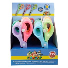 Nożyczki dla dzieci bezpieczne z osłoniętym ostrzem z odbojnikiem 13,5cm