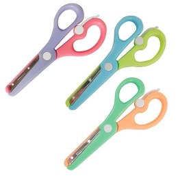 Nożyczki dla dzieci bezpieczne z osłoniętym ostrzem z odbojnikiem 13,5cm