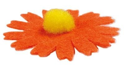 Ozdoba filcowa Craft-Fun Series kwiaty samoprzylepna Titanum (7534C)