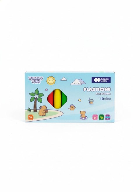 Plastelina 10 kol. Kapibara mix Happy Color (HA 2110 YUK10)