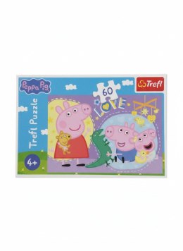 Puzzle Peppa Pig Szczęśliwa świnka 60 el. Trefl (17414)