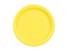 Talerz jednorazowy żółte papier śr. 230mm 6 szt Partydeco (TPP102-084)