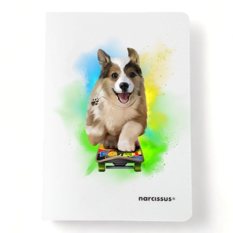 Zeszyt PP A5 60k. 80g krata Narcissus