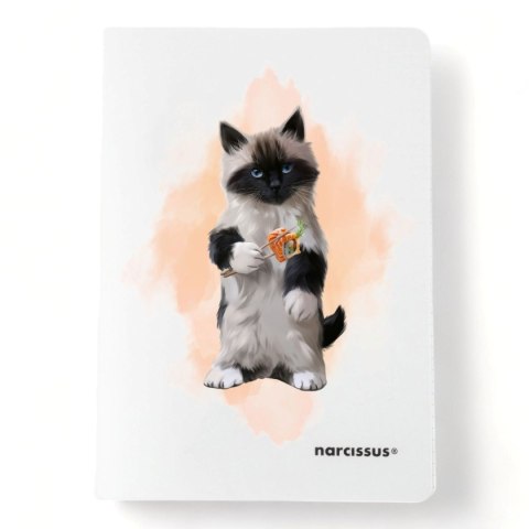 Zeszyt PP A5 60k. 80g krata Narcissus