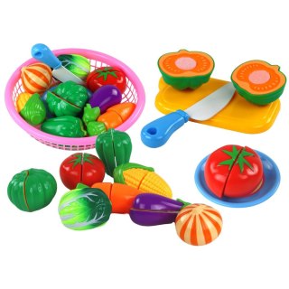 Artykuły kuchenne Zestaw Warzyw na Rzepy W Koszyczku 8 Szt Talerzyk Nóż Lean (17341)