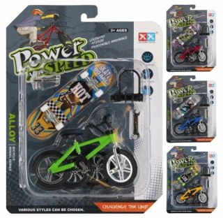 Deskorolka do skręcania plus rower metalowa z akcesoriami mix My Bubble (571992)