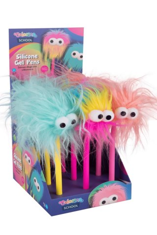 Długopis żelowy Long hair wymazywalny wkład niebieski 0,5mm Patio (01898PTR)