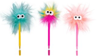 Długopis żelowy Long hair wymazywalny wkład niebieski 0,5mm Patio (01898PTR)