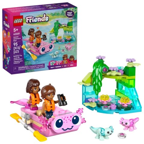 Klocki konstrukcyjne Friends Przygoda na aksolotlowej łodzi Lego (42681)