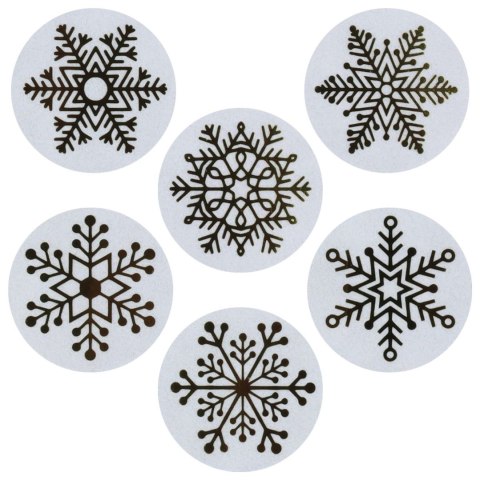 Naklejka (nalepka) Craft-Fun Series Śnieżynki złote Naklejki na rolce Titanum (25JT006)