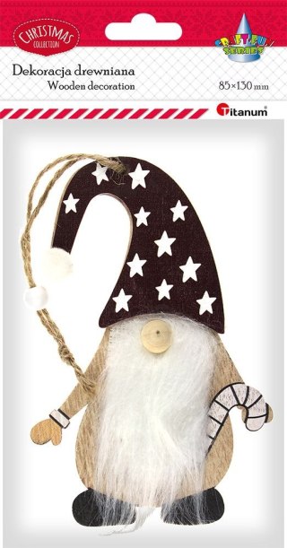 Ozdoba drewniana Craft-Fun Series Skrzat XMAS Titanum (22HY1248)