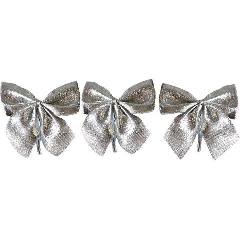Ozdoba materiałowa Craft-Fun Series kokardy srebrne Titanum (19YH30-1)