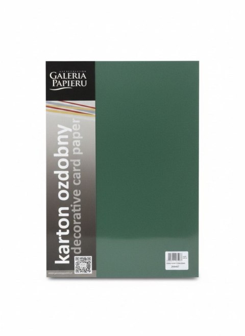 Papier ozdobny (wizytówkowy) A4 Earth Zielony 210g Galeria Papieru (205457)