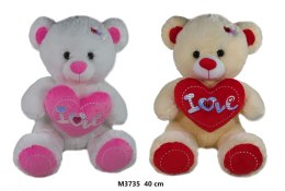 Pluszak miś z sercem 2 kolory [mm:] 400 Sun-Day (166463)