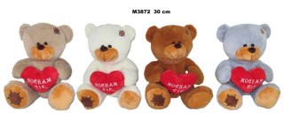 Pluszak miś z sercem 4 kolory [mm:] 300 Sun-Day (174963)