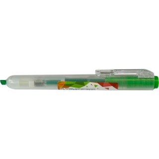 Zakreślacz Fluo-Click automatyczny wkład zielony 1,0-4,0mm M&G (AHM27371)