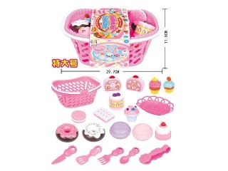 Artykuły kuchenne zestaw cukiernia w koszyku Bigtoys (BK2662)