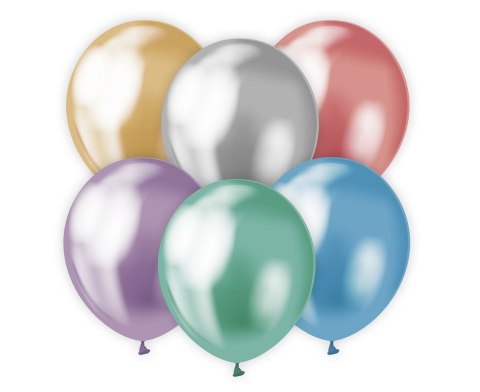 Balon gumowy platynowy mix 7 szt. mix metalizowany 300mm 12cal Godan (CB-7LMX)
