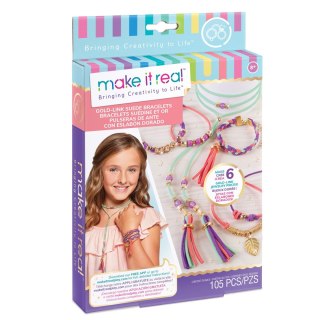 Bransoletka MAKE IT REAL Zestaw do tworzenia bransoletek Gold Link Suede Orbico Sp. Z O.o. (1207)