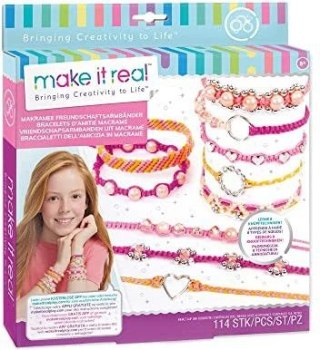 Bransoletka MAKE IT REAL Zestaw do tworzenia bransoletek Macrame Friendship Bracelets Orbico Sp. Z O.o. (1318)