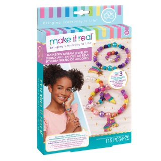 Bransoletka MAKE IT REAL Zestaw do tworzenia bransoletek - Tęczowe marzenia Orbico Sp. Z O.o. (1204)