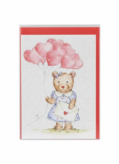 Kartka składana B6 Karnet B6 WAL MISIOWA Z BALONAMI Henry (5907465666879)